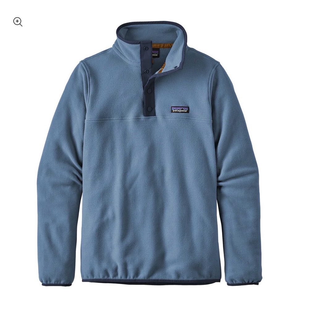 Patagonia Light Blue Fleece Jacket size Medium